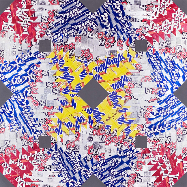 Luis Perelman - Four Square Pineapple 1, 28" x 28"